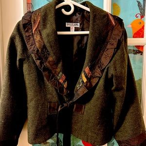 Svetlana Victorian style wool blend jacket